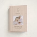 "first christmas monogram" - Holiday Birth Announcement Cards in Blush by Ellen Schlegelmilch - Folded Card