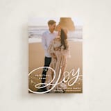 "Expecting More Joy" - Holiday Birth Announcement Cards in Starlight by Alethea and Ruth - Front