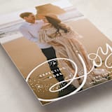 "Expecting More Joy" - Holiday Birth Announcement Cards in Starlight by Alethea and Ruth - Detail