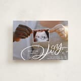 "Expecting More Joy" - Holiday Birth Announcement Cards in Starlight by Alethea and Ruth - Front