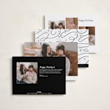 "Expecting More Joy" - Holiday Birth Announcement Cards in Starlight by Alethea and Ruth - Back of Card Options