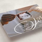 "Expecting More Joy" - Holiday Birth Announcement Cards in Starlight by Alethea and Ruth - Detail