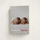 "a merry addition" - Holiday Birth Announcement Cards in Frosting by Liz Conley - Folded Card