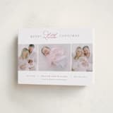 "Christmas Baby" - Holiday Birth Announcement Cards in Gumdrop by Jen Banks - Folded Card
