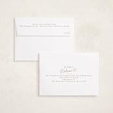 "Merrier This Year" - Holiday Birth Announcement Cards in Toffee by Everett Paper Goods - FREE Recipient Addressing