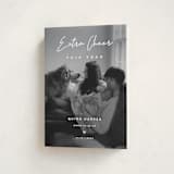 "Extra Cheer" - Holiday Birth Announcement Cards in Snow by fatfatin - Folded Card