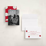 "Extra Cheer" - Holiday Birth Announcement Cards in Snow by fatfatin - Assembled