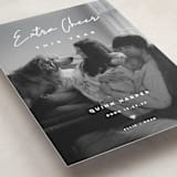 "Extra Cheer" - Holiday Birth Announcement Cards in Snow by fatfatin - Detail