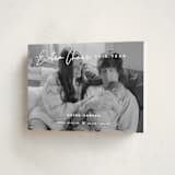 "Extra Cheer" - Holiday Birth Announcement Cards in Snow by fatfatin - Folded Card