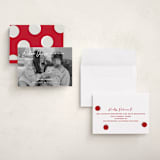 "Extra Cheer" - Holiday Birth Announcement Cards in Snow by fatfatin - Assembled