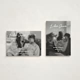 "Extra Cheer" - Holiday Birth Announcement Cards in Snow by fatfatin - Photo Orientation Options