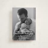 "Little Things" - Holiday Birth Announcement Cards in Frost by Karen Glenn - Front