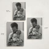 "Little Things" - Holiday Birth Announcement Cards in Frost by Karen Glenn - Formats Available