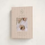 "first christmas monogram" - Holiday Birth Announcement Cards in Blush by Ellen Schlegelmilch - Folded Card