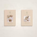 "first christmas monogram" - Holiday Birth Announcement Cards in Blush by Ellen Schlegelmilch - Photo Orientation Options