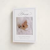 "Christmas Blessing" - Holiday Birth Announcement Cards in Sky by Nicoletta Savod - Folded Card
