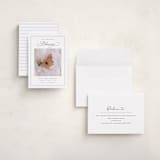 "Christmas Blessing" - Holiday Birth Announcement Cards in Sky by Nicoletta Savod - Assembled