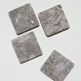 "Marble Coaster Set (FOSSIL)" - Coasters in gray by the parmatile shop