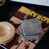 "Marble Coaster Set (FOSSIL)" - Coasters in gray by the parmatile shop