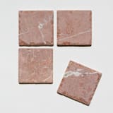 "Marble Coaster Set (TERRA)" - Coasters in orange by the parmatile shop