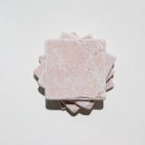 "Marble Coaster Set (PALM COURT)" - Coasters in pink by the parmatile shop