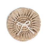 "Fique Fringe Coasters - Set of 4" - Coasters in beige by Powered By People