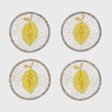 "Lemon coasters" - Coasters in yellow by Joanna Buchanan