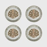 "Shell coasters" - Coasters in gold by Joanna Buchanan
