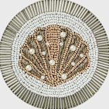 "Shell coasters" - Coasters in gold by Joanna Buchanan