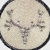 "Antler coaster" - Coasters in gold by Joanna Buchanan