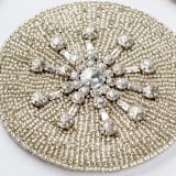 "Snowflake coaster" - Coasters in gold by Joanna Buchanan