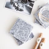 "Marble Coaster Set (ASH)" - Coasters in gray by the parmatile shop
