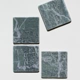"Marble Coaster Set (RAINFOREST)" - Coasters in green by the parmatile shop