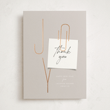 "Joy Note" - Holiday Cards in Tinsel by Amy Payne - Front