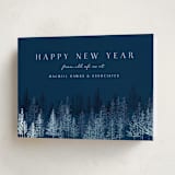 "Pine Pointillism" - Holiday Cards in Midnight by Kaydi Bishop - Folded Card