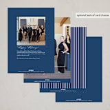 "Edged" - Holiday Cards in Blue Spruce by Amy Kross - Back of Card Options