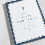 "Edged" - Holiday Cards in Blue Spruce by Amy Kross - Detail
