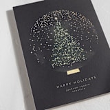 "Christmas Snowglobe" - Holiday Cards in Midnight by Lori Wemple - Detail