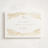 "Spread Cedars" - Holiday Cards in Snow by Amy Kross - Front