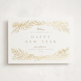 "Spread Cedars" - Holiday Cards in Snow by Amy Kross - Front