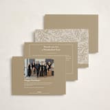 "Spread Cedars" - Holiday Cards in Snow by Amy Kross - Back of Card Options