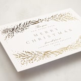 "Spread Cedars" - Holiday Cards in Snow by Amy Kross - Detail