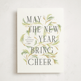 "Flora" - Holiday Cards in Greenery by Erin L. Wilson - Front