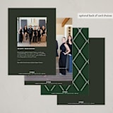 "Flora" - Holiday Cards in Greenery by Erin L. Wilson - Back of Card Options