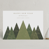 "Shimmering Christmas Trees" - Holiday Cards in Fir by Roopali - Front