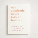 "Always Grateful" - Holiday Cards in Sugar Plum by Louise Kay - Front