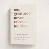 "Always Grateful" - Holiday Cards in Sugar Plum by Louise Kay - Folded Card