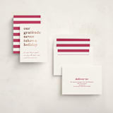 "Always Grateful" - Holiday Cards in Sugar Plum by Louise Kay - Assembled