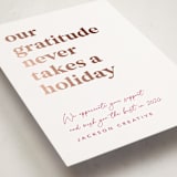 "Always Grateful" - Holiday Cards in Sugar Plum by Louise Kay - Detail