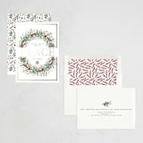 "Peace On Earth" - Holiday Cards in Candy Cane by Susan Moyal - Assembled